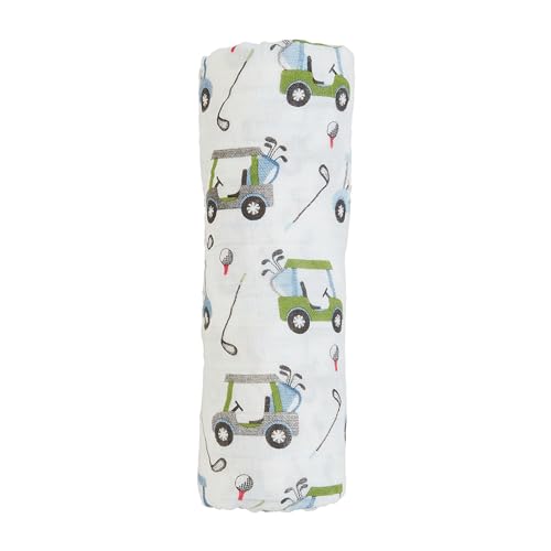White Mud Pie Kids Golf Swaddle 47" X 47"