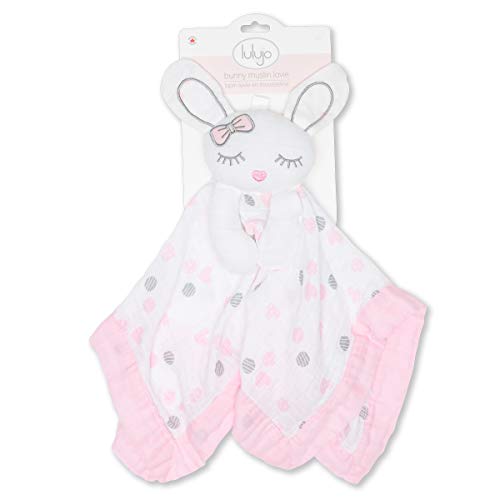 Pink Bunny Muslin Lovie Toy