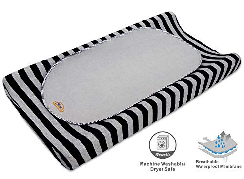 Waterproof Changing Pad Liners for Bassinet (3 Pack, Gray)