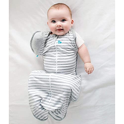Love to Dream Swaddle Up Transition Swaddle, Patented Zip-Off Wings, Gray