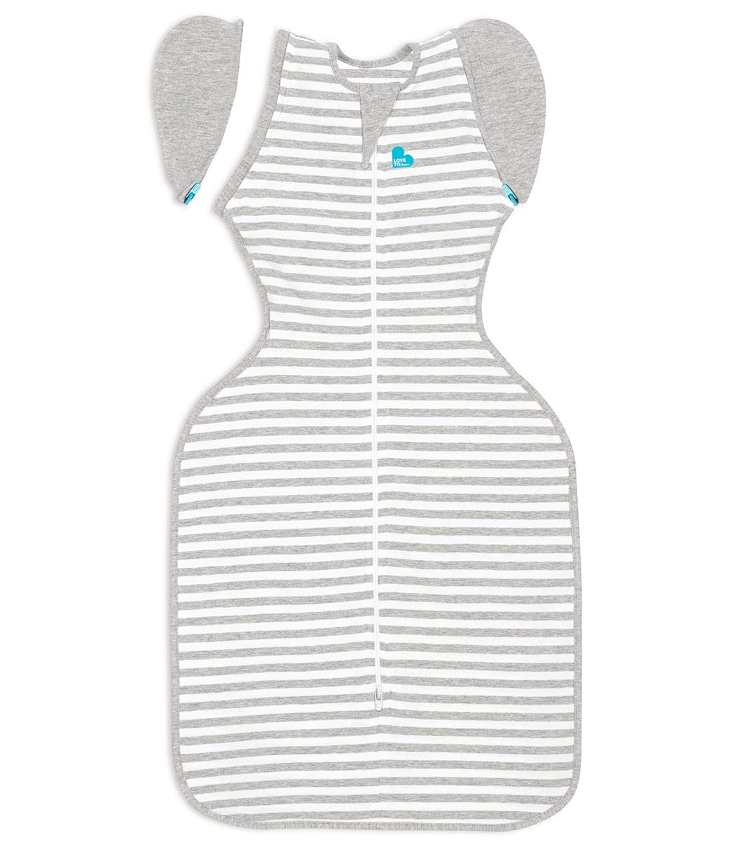 Love to Dream Swaddle Up Transition Swaddle, Patented Zip-Off Wings, Gray