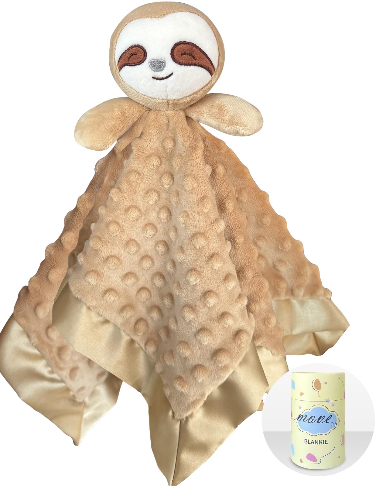 Soft Sloth Baby Security Blanket for Infant and Toddler