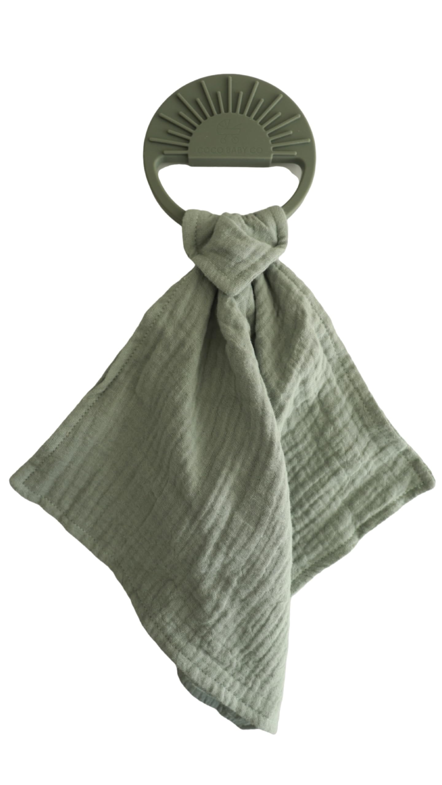 Lovey Security Blanket for Baby - Muslin, Teether & Soother, Unisex & Travel Size