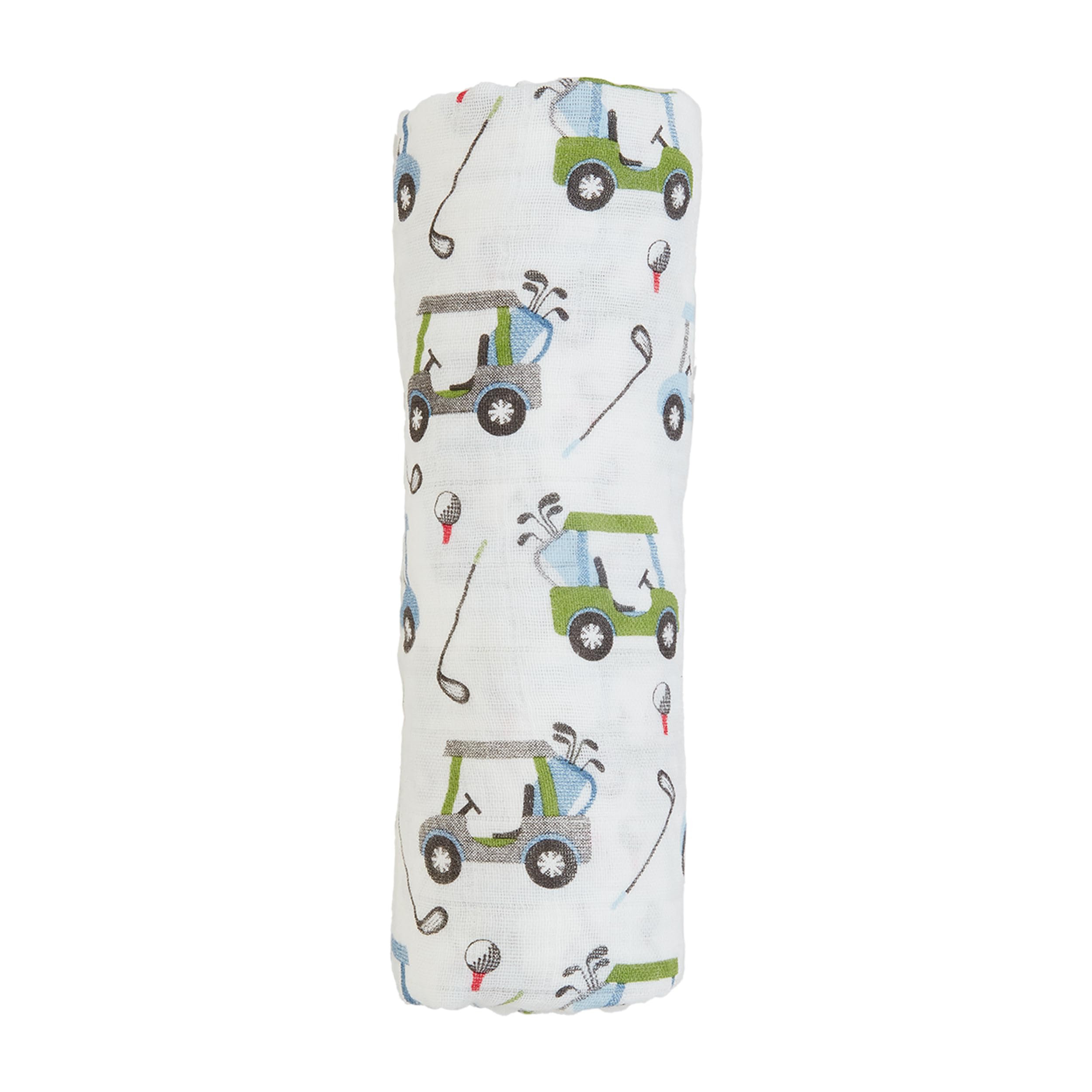White Mud Pie Kids Golf Swaddle 47" X 47"