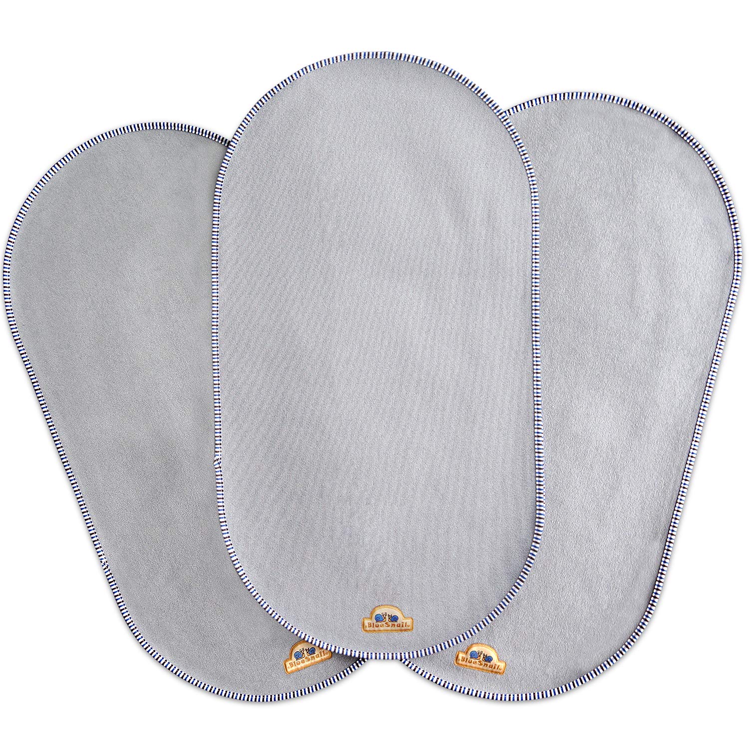 Waterproof Changing Pad Liners for Bassinet (3 Pack, Gray)